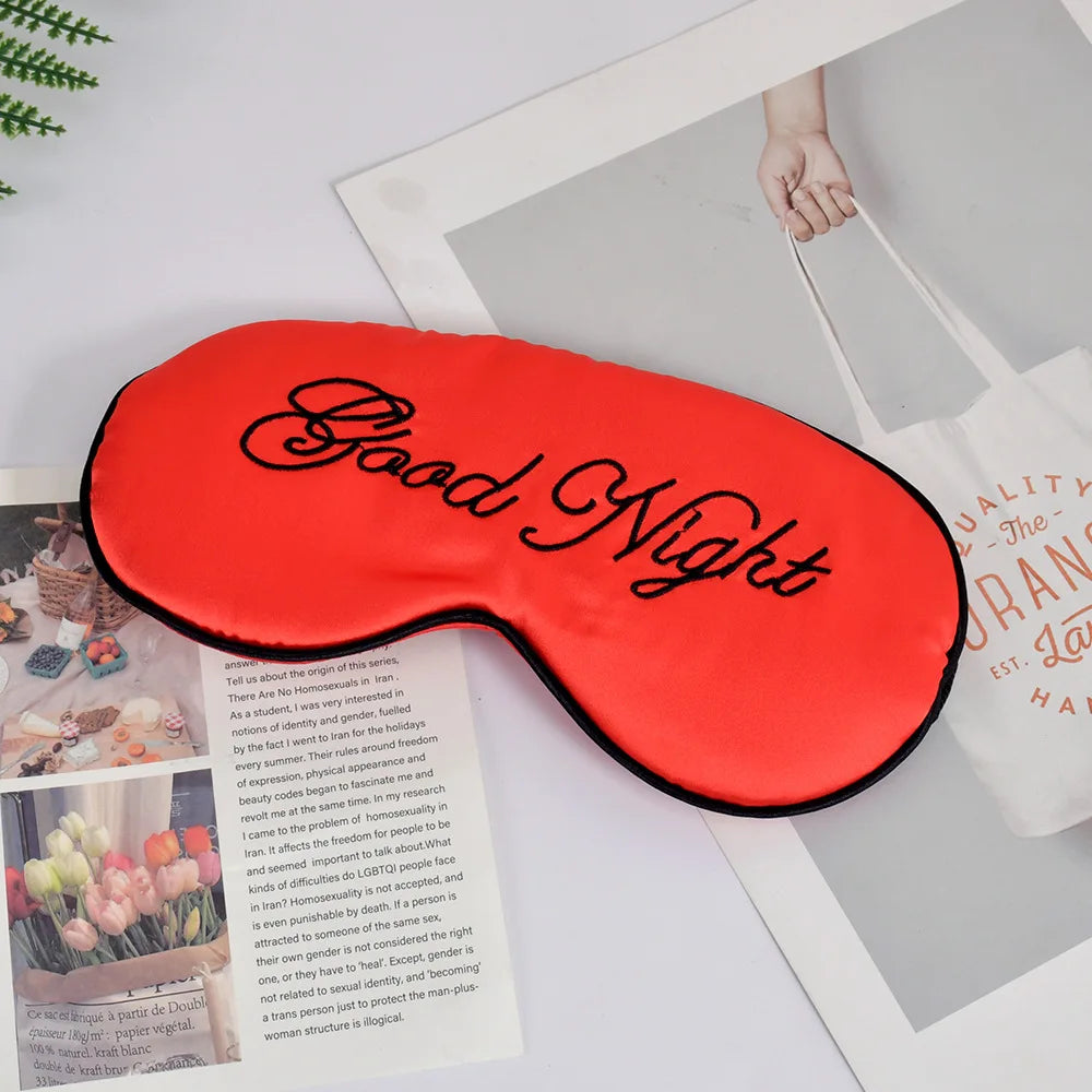Zephsom Embroidered Silk Sleep Mask