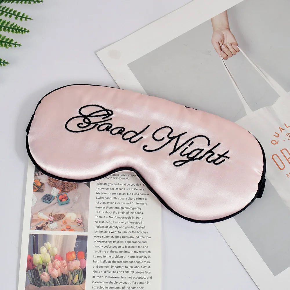 Zephsom Embroidered Silk Sleep Mask