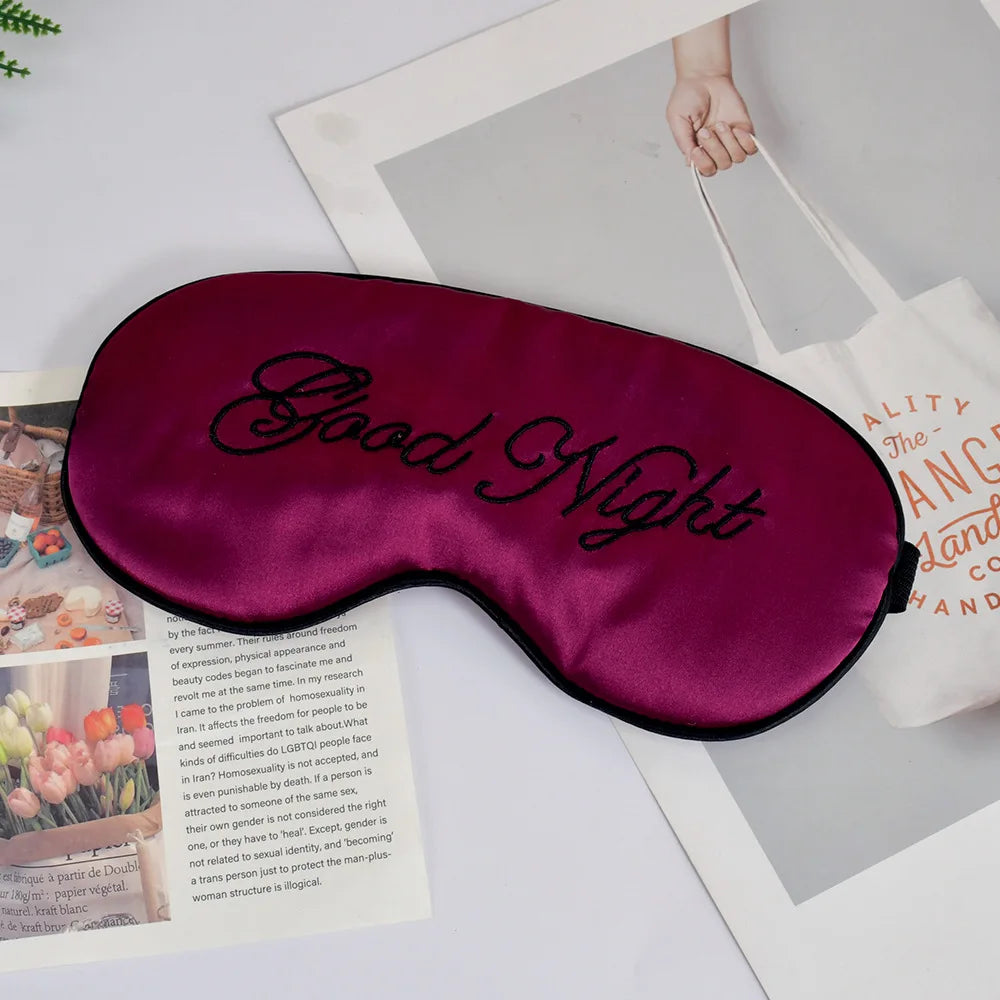 Zephsom Embroidered Silk Sleep Mask