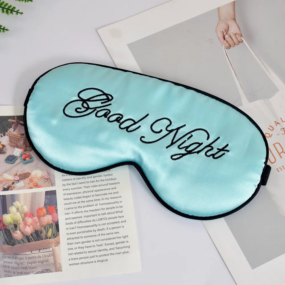 Zephsom Embroidered Silk Sleep Mask