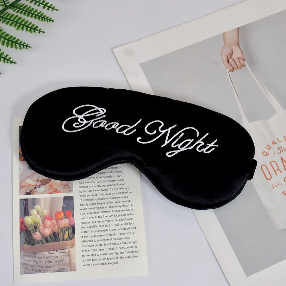 Zephsom Embroidered Silk Sleep Mask