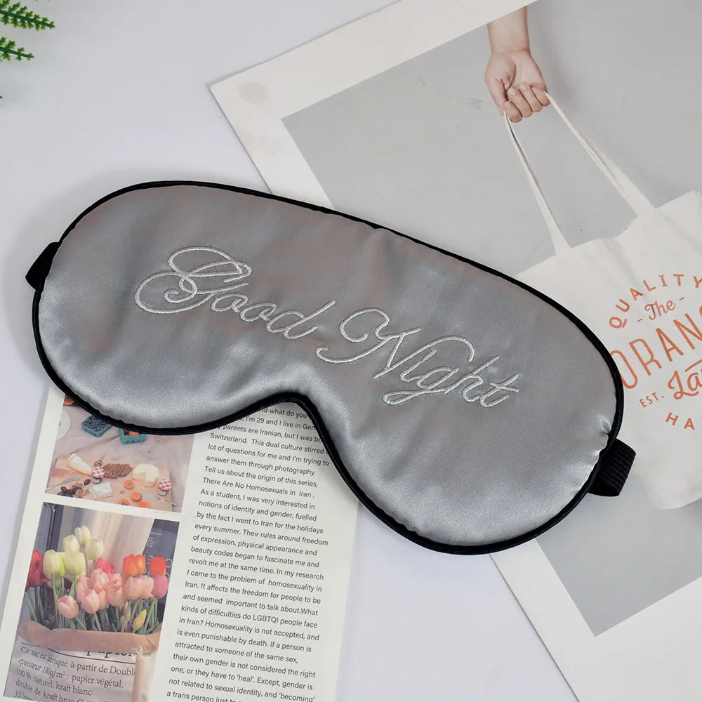 Zephsom Embroidered Silk Sleep Mask