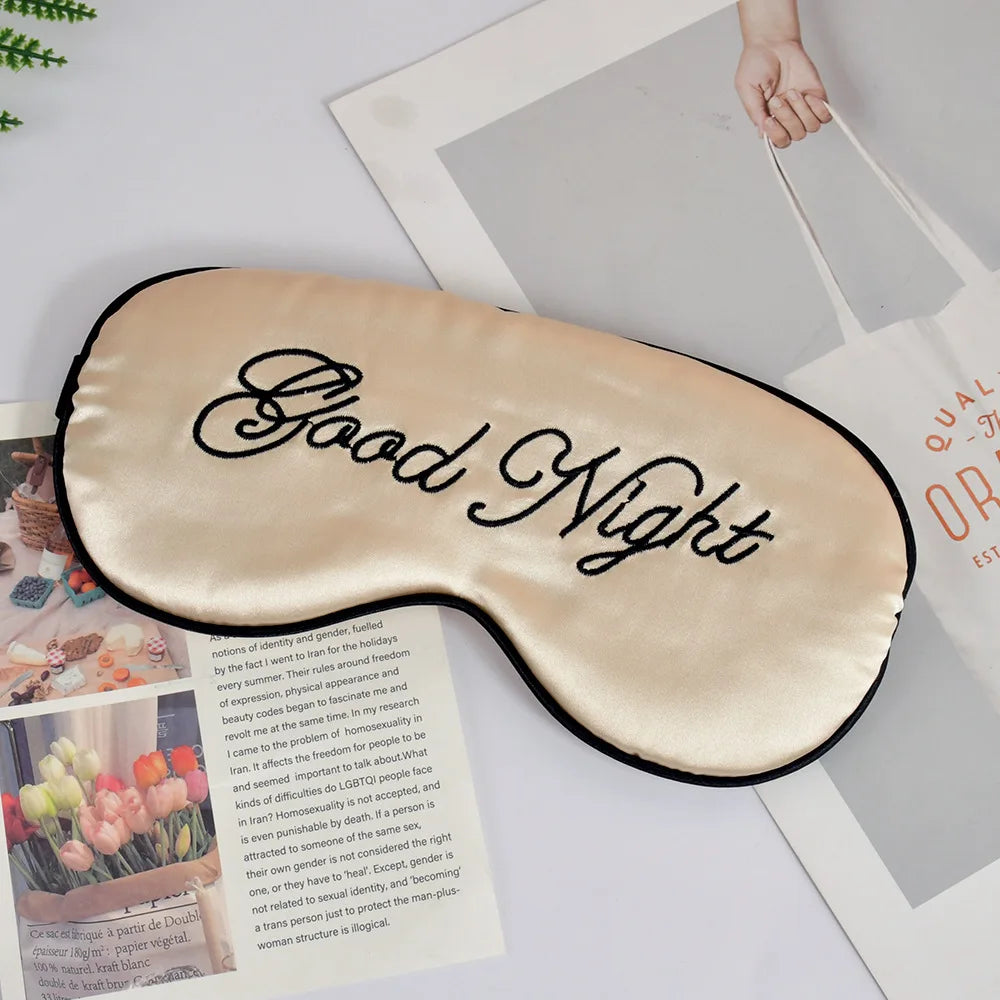 Zephsom Embroidered Silk Sleep Mask