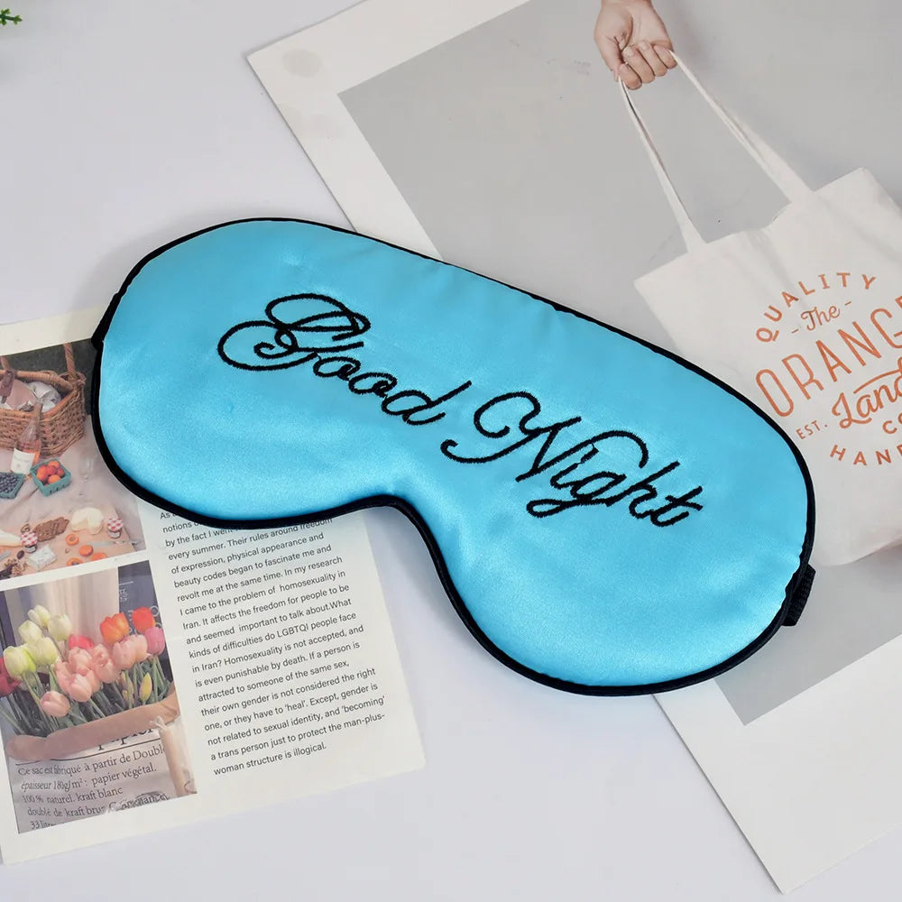 Zephsom Embroidered Silk Sleep Mask