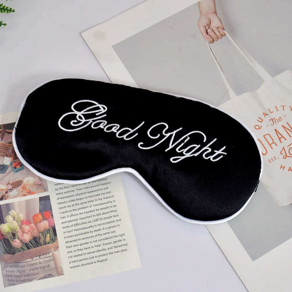 Zephsom Embroidered Silk Sleep Mask